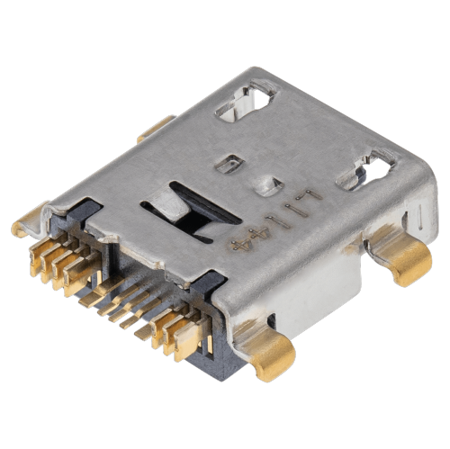Replacement Charging port soldering required - 12 Pin - Micro A - 4 Anchor Points