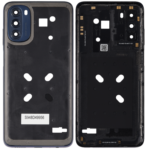 Replacement Mid-Frame Housing With Camera Lens Compatible With Motorola Moto G 5G (Moonlight Gray)