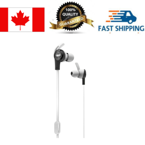 Écouteurs bouton sport iSport Achieve de Monster résistants à la sueur avec microphone