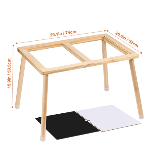 VEVOR Sensory Table for Toddlers, Kids Activity Table with Double-Sided Tabletop & Non-Slip Feet, Indoor/Outdoor Play Activity Table, Wooden Sensory
