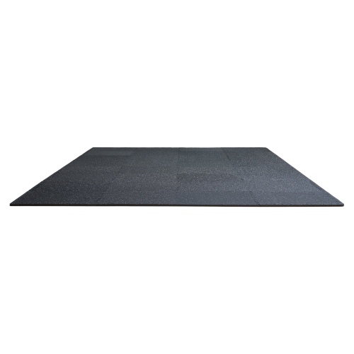 VEVOR 0.56 Inch Thick Gym Floor Mats, 25 Tiles Rubber Top with EVA Foam, 25" x 25" Gym Flooring Workout Mats with 100sq.ft Coverage, Interlocking