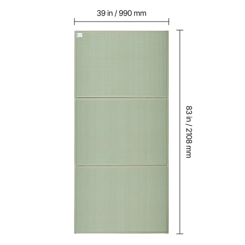 VEVOR Japanese Tatami Mat, Full Size Foldable Japanese Tatami Mattress( Natural Rush Grass), Japanese Floor Mattress with Non-Slip Backing & Fresh