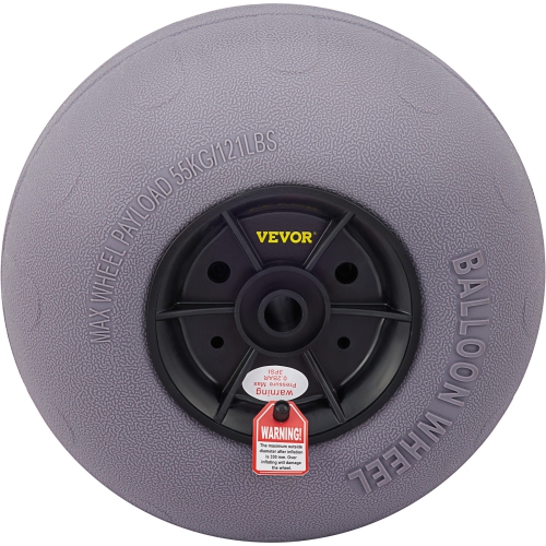 Roues pour ballon de plage de 13&nbsp;po VEVOR, pneus pour sable de rechange, pneus pour chariot en TPUR pour chariot à kayak, chariot pour canot et