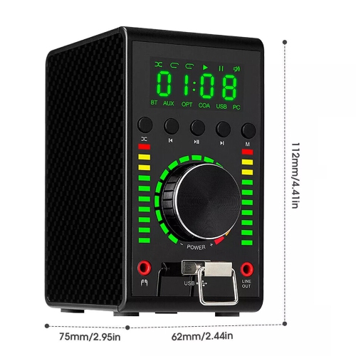 Amplificateur numérique d'AxGear; Câble coaxial USB DAC Bluetooth 5,0 et mini 136&nbsp;W pour audio à domicile