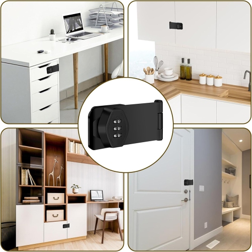 axGear Password Combination Cabinet Lock 3 Digit Password Drawer Lock Cabinet