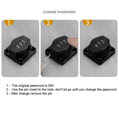 axGear Password Combination Cabinet Lock 3 Digit Password Drawer Lock Cabinet