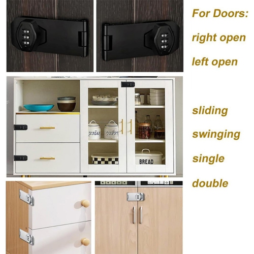 axGear Password Combination Cabinet Lock 3 Digit Password Drawer Lock Cabinet