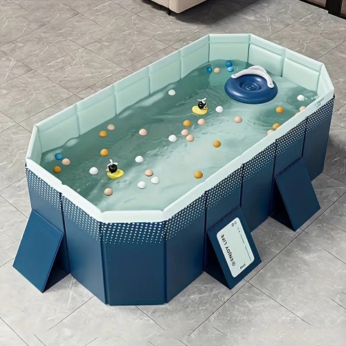 Grande piscine non gonflable pliable d'AxGear pour jeux aquatiques extérieurs