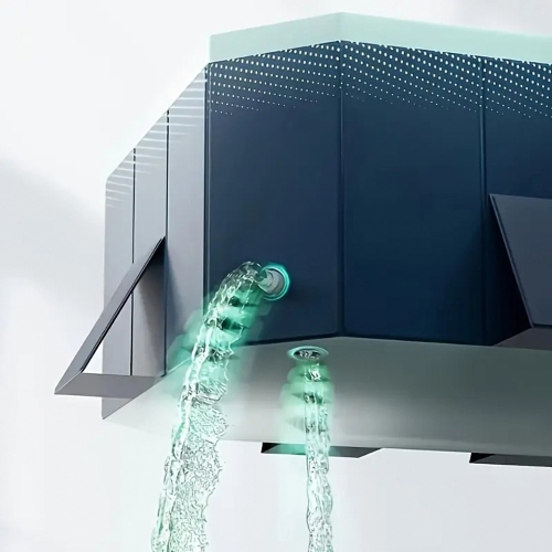 Grande piscine non gonflable pliable d'AxGear pour jeux aquatiques extérieurs