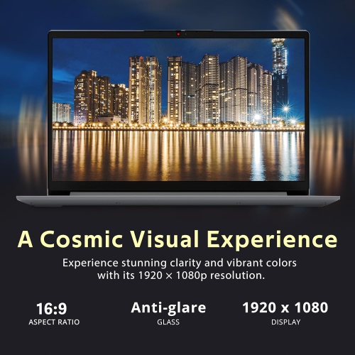 Open Box - Lenovo IdeaPad 1 15.6" FHD Anti-Glare Touchscreen Laptop, AMD Ryzen 7 5700U, 512GB PCIe SSD, 16GB RAM, AMD Radeon Graphics, HD Webcam,