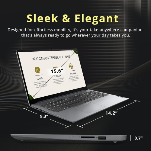 Open Box - Lenovo IdeaPad 1 15.6" FHD Anti-Glare Touchscreen Laptop, AMD Ryzen 7 5700U, 512GB PCIe SSD, 16GB RAM, AMD Radeon Graphics, HD Webcam,