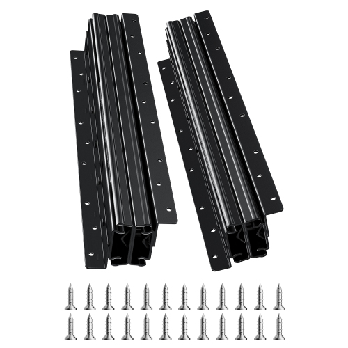 VEVOR  16 Inch Undermount Drawer Slides, Full Extension Ball Bearing Under Stair Cabinet Rails, 260 Lb Load Capacity Heavy Duty Bottom Stair Cabinet