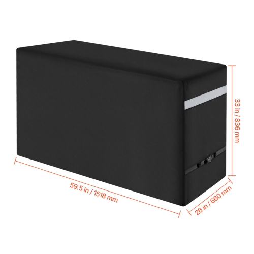 VEVOR 59 inch Grill Cover, BBQ Covers for Outdoor Grills, Waterproof, Fade Resistant, Weather Resistant Heavy Duty 600D Polyester, Easy On/Off, with