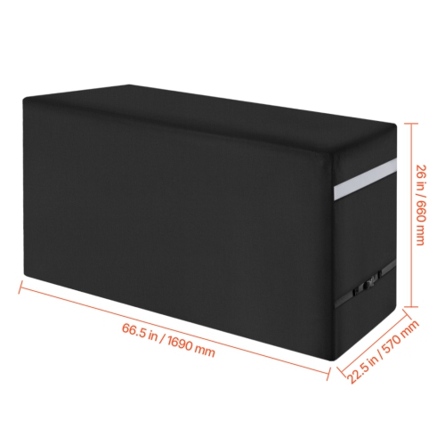 VEVOR 66 inch Grill Cover, BBQ Covers for Outdoor Grills, Waterproof, Fade Resistant, Weather Resistant Heavy Duty 600D Polyester, Easy On/Off, with