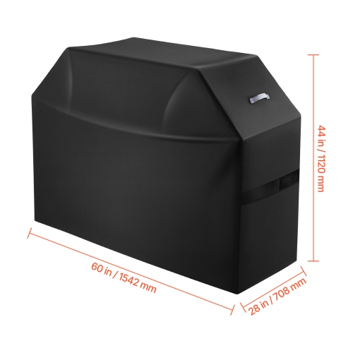 VEVOR 60 inch Grill Cover, BBQ Covers for Outdoor Grills, Waterproof, Fade Resistant, Weather Resistant Heavy Duty 600D Polyester, Easy On/Off, with