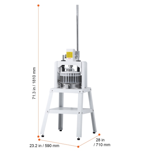 VEVOR 40PCS Dough Divider Rounder, Manual Dough Equal Divider Machine, 1.06oz-4.94oz Cutter with 304 Stainless Steel Tray and Blade, Bread Maker for