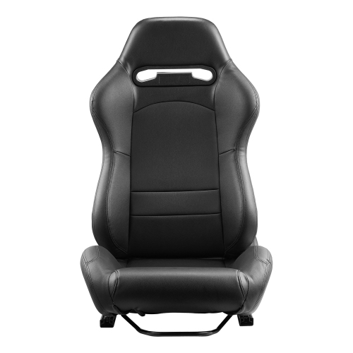 VEVOR 1 Set Racing Seat, Adjustable Racing Cockpit with Wide Angle Reclining & High-Resilience Foam, Comfortable Racing Chair with Soft PVC Leather &