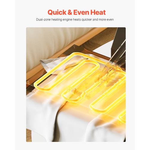 VEVOR 15x15 inch Heat Press,Heat Press Machine for T-shirts,Fast and Even Heating,High Pressure for Digital Industrial-Quality Sublimation Printer