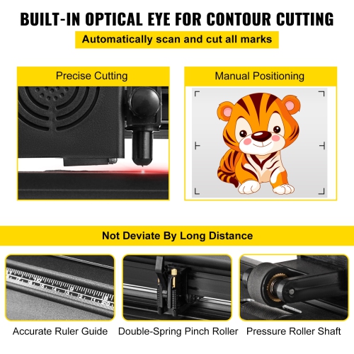 VEVOR 53 Inch Vinyl Cutter Plotter Machine Automatic Paper Feed Vinyl Cutter Plotter Speed Adjustable Sign Cutting with Floor Stand Signmaster