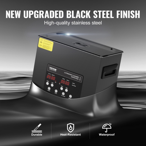 VEVOR 180W 6L Ultra Sonic Cleaner, Digital Ultrasonic Cleaning Machine with Gentle Mode & Upgraded Degassing, 40kHz Industrial Ultrasound Cleaner