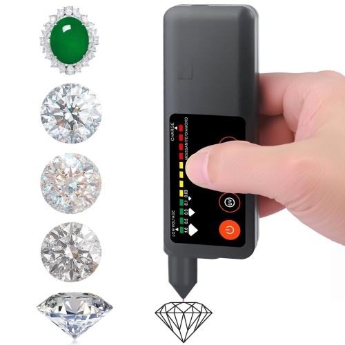 Testeur de diamant rechargeable, stylo de test de diamant avec écran LCD et lumière UV