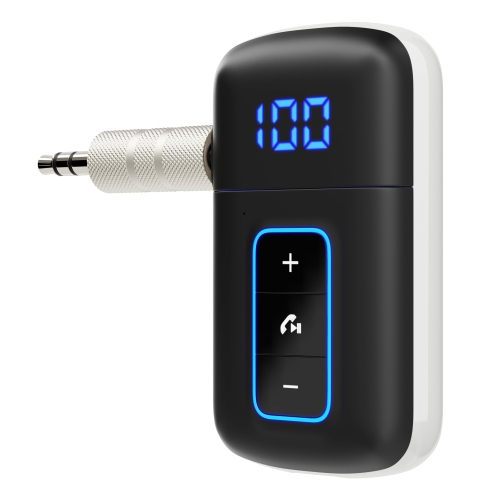 Adaptateur auxiliaire Bluetooth 5,3 pour l'auto, récepteur audio sans fil 3,5&nbsp;mm pour casques d'écoute avec fil et chaînes stéréo maison