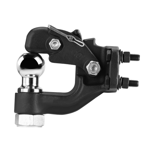 VEVOR 20000 lbs Pintle Hook, Trailer Hitches Receiver Hook Combination 2-inch Hitch Ball, Fits for 2.5 to 3-inch Lunette Ring with Mounting Kit,