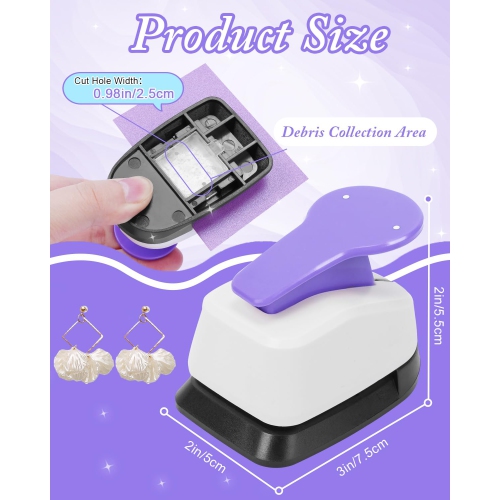 Machine à embosser faite à la main de Creative, outil de poinçonnage de mini cartes pour présentoir de bijoux et artisanat à faire soi-même） Boucles