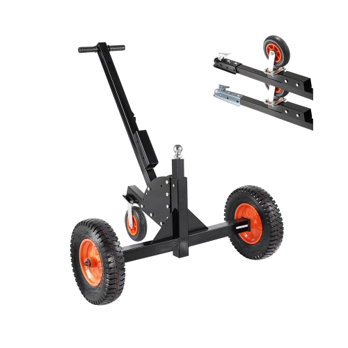 VEVOR Trailer Dolly, 1500lbs Tongue Weight Capacity, 2 in 1 Trailer Mover with 22 in and 26 in Adjustable Height and 2 in Ball, 16 in Pneumatic Tires