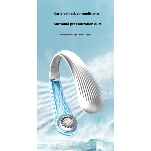 Universal Neck Fan Bladeless Foldable, Portable Personal Quiet Cooling Fan, Bladeless Camping Fan Neck Air Conditioner, Sports Small Cooler