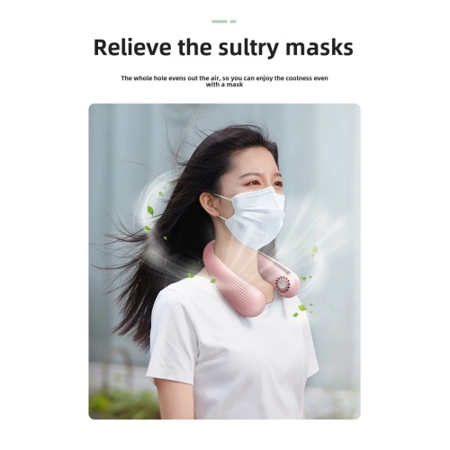 Universal Neck Fan Bladeless Foldable, Portable Personal Quiet Cooling Fan, Bladeless Camping Fan Neck Air Conditioner, Sports Small Cooler