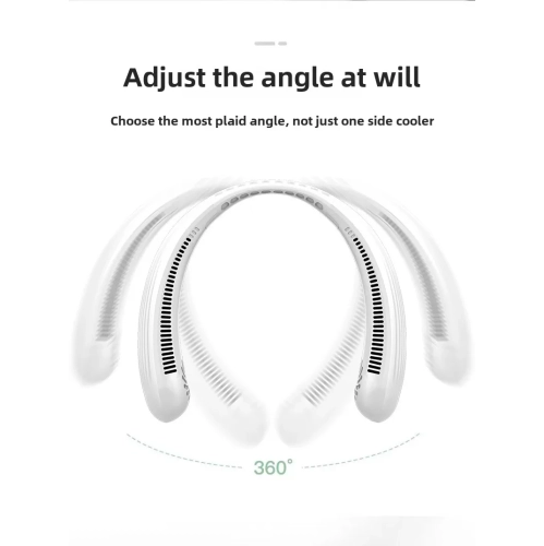 Universal Neck Fan Bladeless Foldable, Portable Personal Quiet Cooling Fan, Bladeless Camping Fan Neck Air Conditioner, Sports Small Cooler