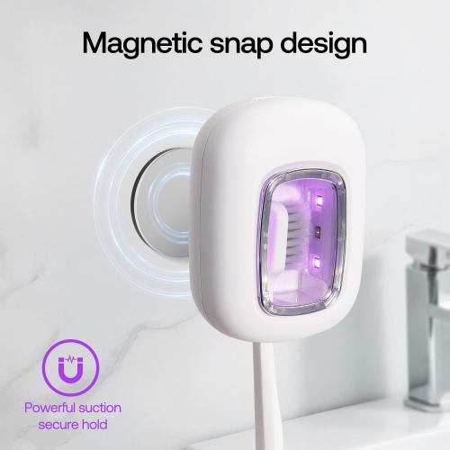 Étui et support pour brosse à dents UV, étui de nettoyage pour brosse à dents double lumière UVC, stérilisateur portatif de voyage pour brosse à