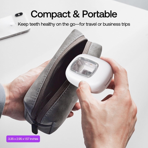 Étui et support pour brosse à dents UV, étui de nettoyage pour brosse à dents double lumière UVC, stérilisateur portatif de voyage pour brosse à