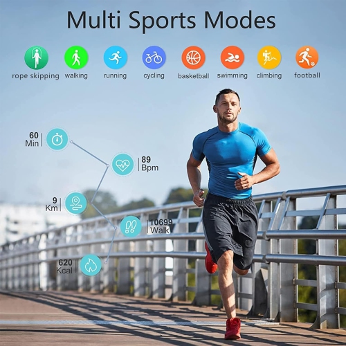 1.28-inch smartwatch for men and women, ultra-thin design, fitness tracker, health monitoring, compatible with Android iOS - yellow