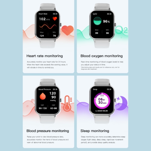 Unisex Smartwatch, 1.83 Inch Smartwatch with Make/Receive Calls, Multi-Sport Heart Rate Health Watch with 100+ Sports Modes - Black Silicone Strap