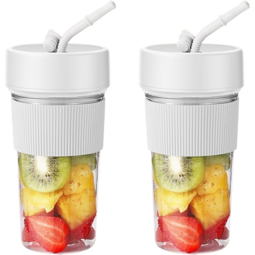 Juicer Cup Rechargeable Mini Small Electric Portable Juicer Multifunctional Household USB Juicer Blender Cup - [K1] Cold Peach Powder