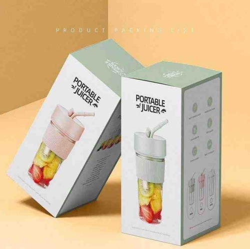 Juicer Cup Rechargeable Mini Small Electric Portable Juicer Multifunctional Household USB Juicer Blender Cup - [K1] Cold Peach Powder