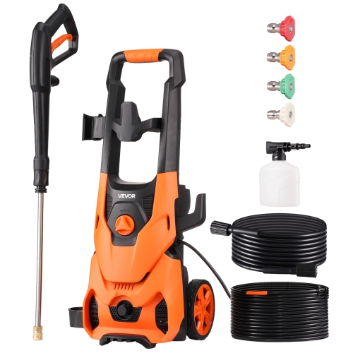 VEVOR  4200 And 2.8 Gpm Psi Max Electric Pressure Washer, High Power Pressure Cleaning Machine \w 4 Quick Connect Nozzles And A Foam Cannon, Ideal