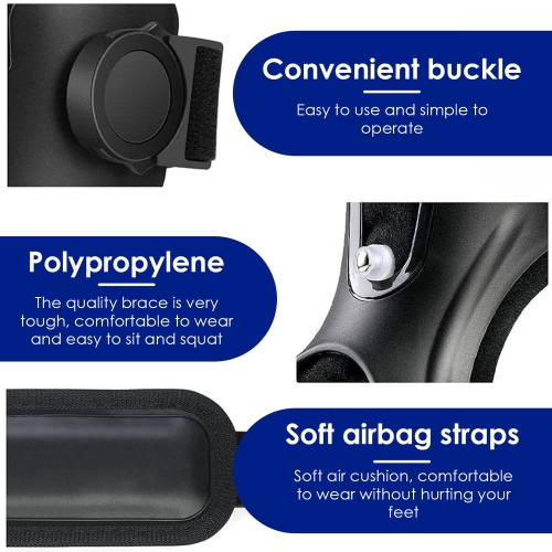 Support de cheville avec repose-pieds en orthèse et coussin gonflable confortable pour chaussures d'entraînement en hémiplégie Marcher