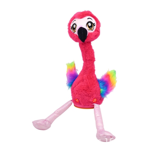 GREEN SCENIC  Interactive Flamingo Plush Toy \w Recording And Dancing Function - 15 Second Voice Changer, 120 Songs, Interactive Toy Plush Doll, Baby