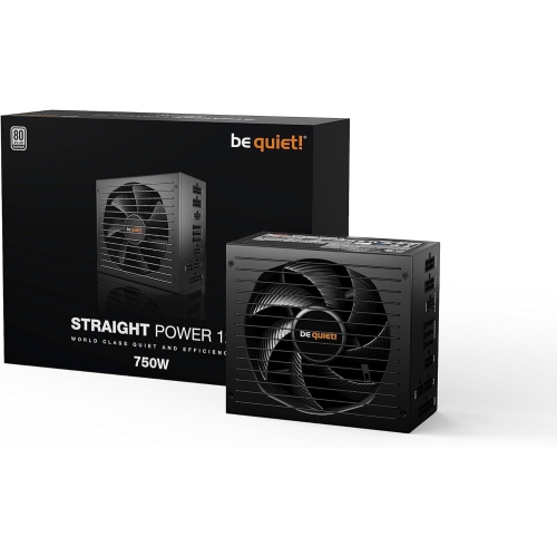 be quiet! BN514 Straight Power 12-750w Modular Power Supply | 80 Plus Platinum ATX 3.1 Compliant | for PCIe 5.0 GPUs and GPUs with 6+2 pin connectors