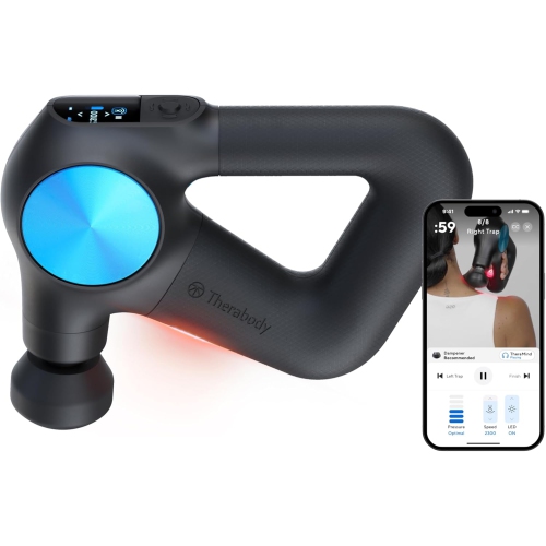 TheraGun Pro Plus 6-in-1 Deep Tissue Percussion Massage Gun - Handheld Personal Massager for Full Body