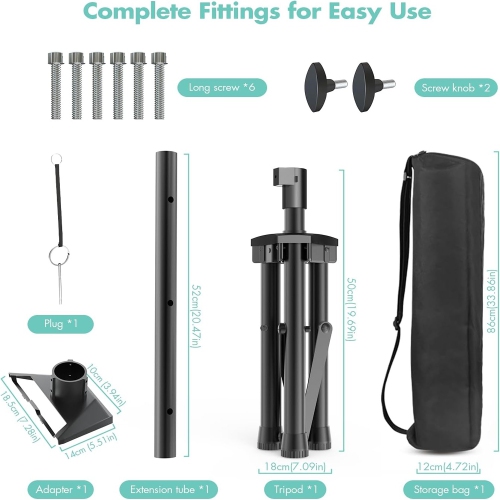 Starlink Gen 3 Tripod Stand, Adjustable Heavy Duty Tripod Stand Mount