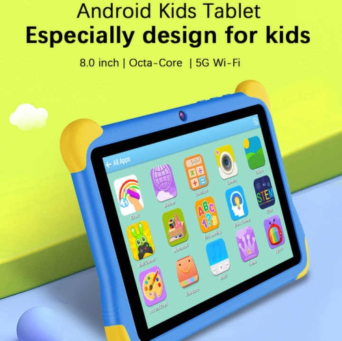 CRELANDER  K108 8" Kids Tablet – Ips Screen, 6GB Ram, 64GB Storage, Android