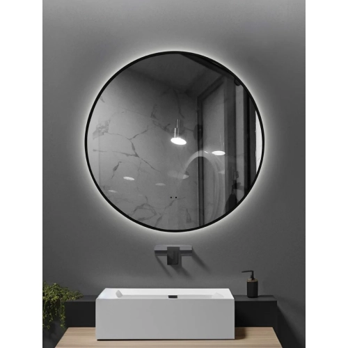 Auvabath OS-4647 75 cm Round LED Mirror – IP65 Waterproof, Copper-Free Glass, Aluminum Frame