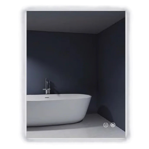 Auvabath OI-85070 Infinite 50x70 cm LED Bathroom Mirror – Rectangular, Waterproof, Copper-Free, Wall-Mounted with Aluminum Frame