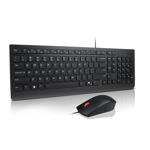 Ensemble clavier et souris avec fil Essential AI de Lenovo - Anglais américain