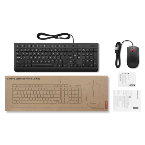 Lenovo Essential Wired Keyboard & Mouse Combo AI - CA French 058