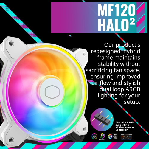 Cooler Master Hyper 212 Halo White CPU Air Cooler